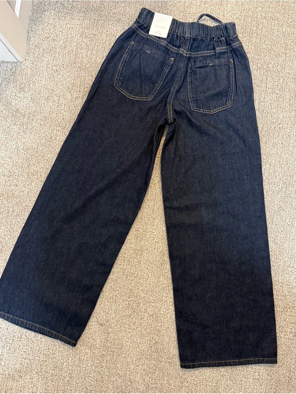 ZARA Girls Fluid Jogger Wide Leg Jeans – Size 11–12 Years (148 cm) – NWT - Picture 5 of 5